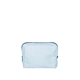 aerial view a beach wash denim bag & bluebird zipper denim busy bee pouch, image 1 of 2