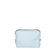 aerial view a beach wash denim bag & pine zipper denim busy bee pouch, image 1 of 2