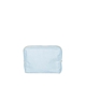 aerial view a beach wash denim bag & natural zipper denim busy bee pouch, image 1 of 2
