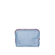 aerial view a french wash denim bag & fruit punch zipper denim busy bee pouch, image 1 of 2