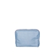 aerial view a french wash denim bag & fairytale pink zipper denim busy bee pouch, image 1 of 2