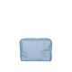 aerial view a french wash denim bag & easy breezy zipper denim busy bee pouch, image 1 of 2
