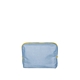 aerial view a french wash denim bag & daffodil zipper denim busy bee pouch, image 1 of 2