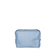 aerial view a french wash denim bag & navy zipper denim busy bee pouch, image 1 of 2