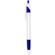 a blue silhouette grip - retractable ball point pen with rubber grip