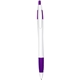 a purple silhouette grip - retractable ball point pen with rubber grip