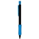 a blue mechanical pencils - black barrel with rubber grip 2 hb leads - refillable