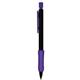 a purple mechanical pencils - black barrel with rubber grip 2 hb leads - refillable