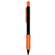 a orange mechanical pencils - black barrel with rubber grip 2 hb leads - refillable
