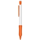 a orange mechanical pencils - white barrel with rubber grip 2 hb leads - refillable