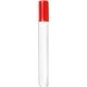 a red chisel tip dry erase marker with full color decal - usa made