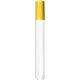 a yellow chisel tip dry erase marker with full color decal - usa made