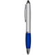 a reflex blue iwriter(r) pro - stylus twist - retractable ball point pen with rubber grip