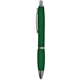 a green madison translucent - retractable ball point pen - black ink