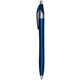 a blue silhouette metallic - retractable ball point pen