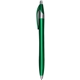 a green silhouette metallic - retractable ball point pen
