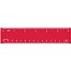 a red colorful plastic 6- inch rulers