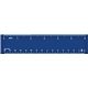 a blue colorful plastic 6- inch rulers