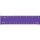 a purple colorful plastic 6- inch rulers