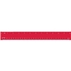 a red high - impact plastic ruler