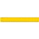 a yellow high - impact plastic ruler