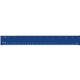 a blue high - impact plastic ruler