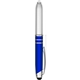 a reflex blue iwriter(r) glow - metal stylus pen with led light