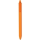 a orange flex soft touch rubberized ball point pen - black ink