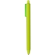 a lt. green flex soft touch rubberized ball point pen - black ink