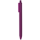 a purple flex soft touch rubberized ball point pen - black ink