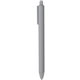 a gray flex soft touch rubberized ball point pen - black ink