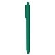 a green flex soft touch rubberized ball point pen - black ink