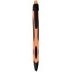 a orange gel sport soft touch rubberized hybird ink gel pen - black ink