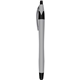 a grey iwriter(r) smooth - soft touch rubberized ball point pen stylus