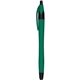 a green iwriter(r) smooth - soft touch rubberized ball point pen stylus