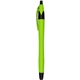 a lt. green iwriter(r) smooth - soft touch rubberized ball point pen stylus