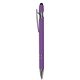 a purple iwriter(r) exec - stylus soft touch rubberized metal ball point pen