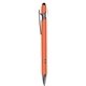 a orange iwriter(r) exec - stylus soft touch rubberized metal ball point pen