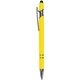a yellow iwriter(r) exec - stylus soft touch rubberized metal ball point pen