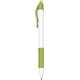 a lt. green zebra sarasa dry x -20- wh retractable gel pen with white body rubber grip