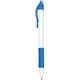 a lt. blue zebra sarasa dry x -20- wh retractable gel pen with white body rubber grip