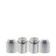 a group of stainless steel wine stopper