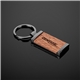 a group of grafton gunmetal wood rectangular key chain