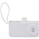 aerial view a white hue plus 5000 mah power bank with watch charger, image 1 of 11