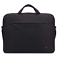 aerial view a black case logic invigo recycled 16 messenger bag, image 1 of 14