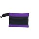 aerial view a purple small mesh travel bag with clip, image 3 of 3