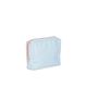 aerial view a beach wash denim bag & peach zipper denim busy bee pouch, image 2 of 2