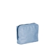 aerial view a french wash denim bag & bluebird zipper denim busy bee pouch, image 2 of 2