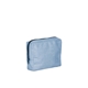 aerial view a french wash denim bag & midnight zipper denim busy bee pouch, image 2 of 2