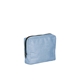 aerial view a french wash denim bag & pine zipper denim busy bee pouch, image 2 of 2